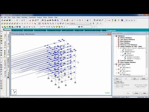 STAAD Pro Tutorials - Seismic Load Analysis of a G+4 Residential Building Part-2 (Day 66 )