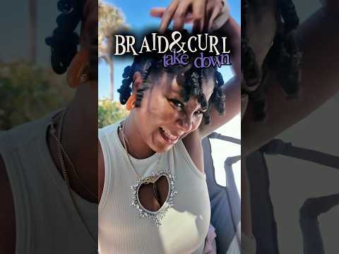 Short Hair Braid&Curl #type4hair #4chairstyles #4chair #naturalhairstyles #braidout #shortsfeed