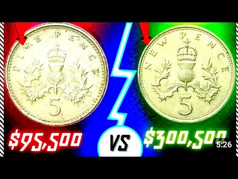 Five pence coin its worth $95,500 to $300,500😱😱😱