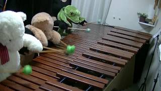 マリンバ3重奏「ぬいぐるみたちの天国と地獄」"Orpheus in the Underworld"Teddy bears Marimba trio