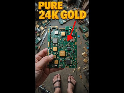 gold recovery from old electric components #gold