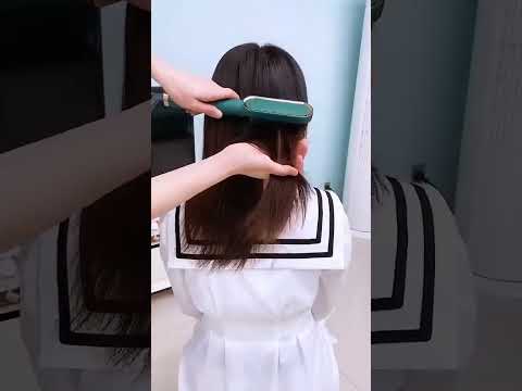 Top Tricks to Straighten Your Hair Without Using a Blow Dryer | #shorts #straighthair #hairstyle