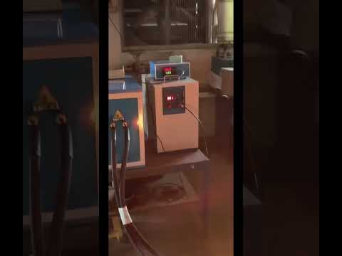 Metal is being melt. Temperature can be controlled up to 1550 degrees. #miningindustry #metallurgy