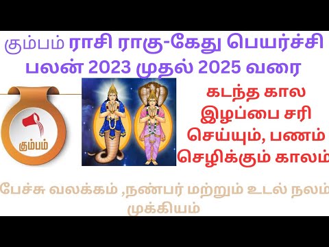 Kumbam Rasi Rahu-Ketu peyarchi 2023to2025 #கும்பம் ராசி ராகு கேது பெயர்ச்சி 2023#kumbam ragu-kedhu