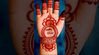 Diwali Special front hand mehndi design 😍 #youtubevideo #short #youtubeshorts #shortvideo #shorts