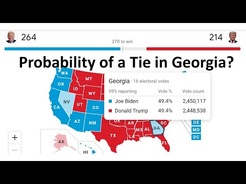 What is the Probability of a Tie in Georgia?