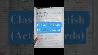 Class 1 English Worksheet | Action Words (Verbs) for Kids | Fun Learning Activities #funlearning