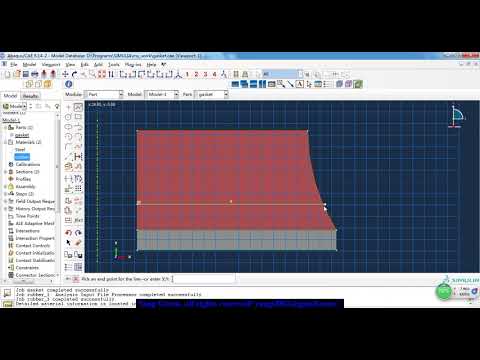 ABAQUS Step By Step  Rubber gasket analysis