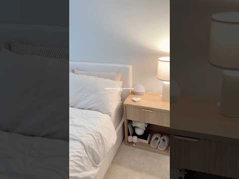 organize my new nightstands 🤍✨ #cleantok #nightstand #organization