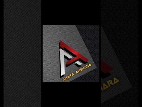Comment your name | AA Logo Design #viral #logo #shorts#youtubeshorts #ytshort