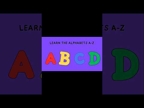 Learn the alphabet ABCD #kidseducation #kidslearning #abcd #abcdsong