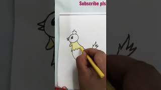cute art and fun #shorts #youtubeshorts #drawingcock #roostercartoonsketch #learntodraw