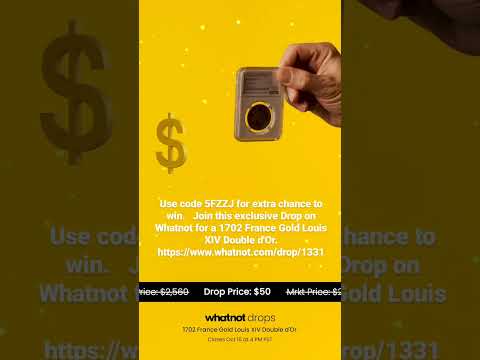 Use code 5FZZJ for extra chance to win 1702 France #gold #coin https://www.whatnot.com/drop/1331
