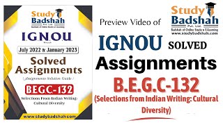 Free Sample Preview of BEGC-132 IGNOU Solved Assignments (2022-2023 Session) | IGNOU