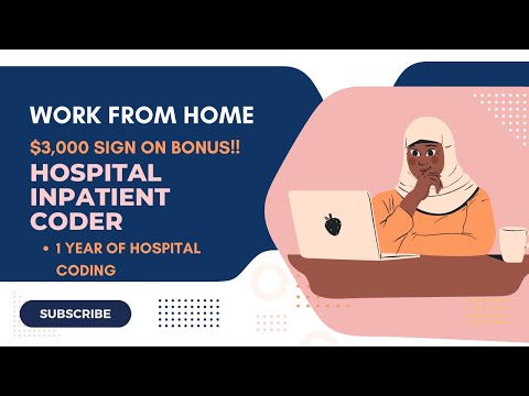 $3,000 SIGN ON BONUS - APPLY ASAP! | UNITEDHEALTHCARE IS HIRING FOR HOSPITAL INPATIENT CODER