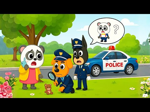 The Mission to Find Little Panda - Funny Police Labrador Animation - Bingo Funny Animation