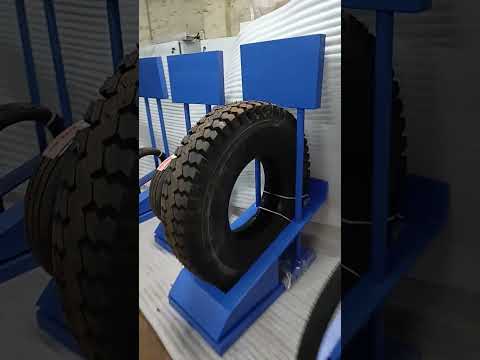 Tyres stand by Precision metal works #tyre #displaystand  #tyresmanufacture #visual