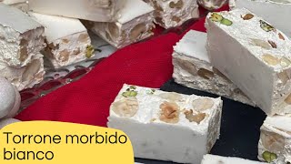 TORRONE MORBIDO BIANCO FATTO IN CASA /RICETTA FACILE