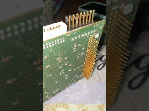 Gold Plated Pins Extracted From Circuit Board For Gold Recovery #computercomponents #scraper #dilige