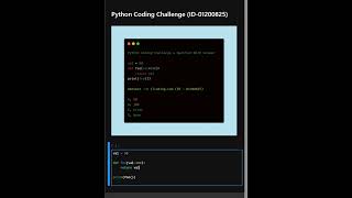 Python Coding Challenge ID 01200825