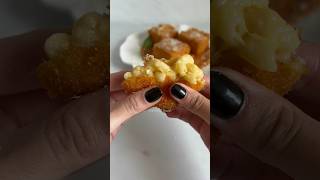 Fried Mac and Cheese Bites 🫠✨🧀🤤 #fried #macandcheese #yummy #tasty #cheesecakefactory #recipe
