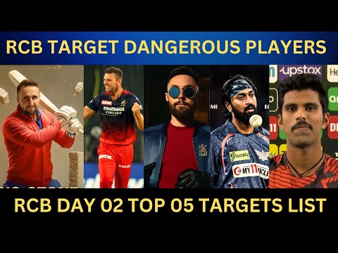 IPL 2025 - Hazlewood and Salt in RCB 🔥 | RCB Day 02 Top Target Playes List