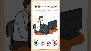 Brain test level 249 || The computer works too slow and it makes him sad #braintest #iqtest #gaming
