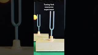 Tuning fork resonance  experiment #shortsfeed #youtubeshorts #tuningfork #resonance #soundwaves