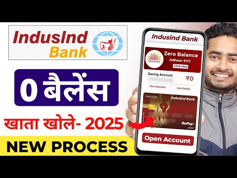 Indusind Bank Zero Balance Account Opening Online | IndusInd Bank Account Opening Online 2025