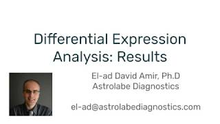 Astrolabe's Differential Expression Analysis: Results