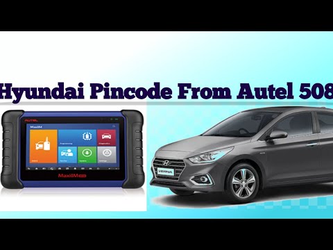 Hyundai Pincode From Autel 508 | How To Get Hyundai Security Code | Autel 508 | Tutorial Autel 508