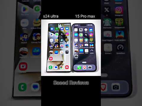 Samsung S24 Ultra vs iPhone 15 Pro Max – Ultimate Flagship Battle! 📱🔥  #smartphone #comparison