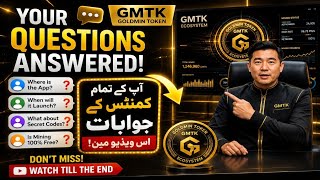 💬 Your Questions Answered! | Goldmin Token (GMTK) App Launch, GMTK Rewards & Free Mining