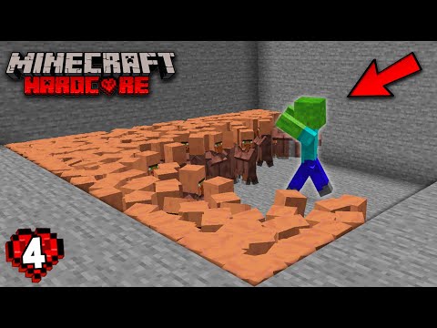 I Trapped 100 Villagers With A ZOMBIE In Minecraft Hardcore (#4)