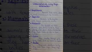 classification of living things |vertebrates #shorts #viralshorts