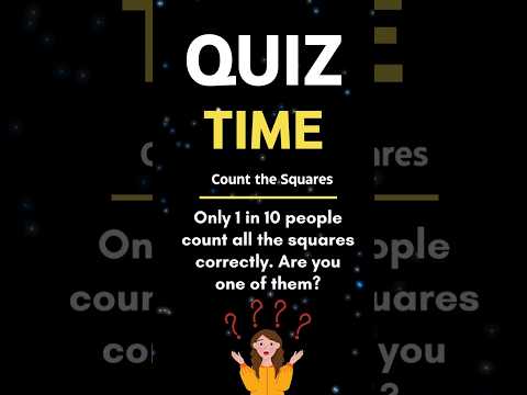 Only 1% Can Count All the Squares! #CountTheSquares #BrainTeaser #MindGame