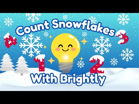 Counting 1 to 10 with Brightly | Fun Snowflake Counting for Kids!