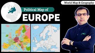 Political Map of Europe | Countries & Capitals of Europe | World Map and Geography | Muhammad Akram