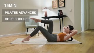 15 MIN PILATES ADVANCED | core focused workout | only abs