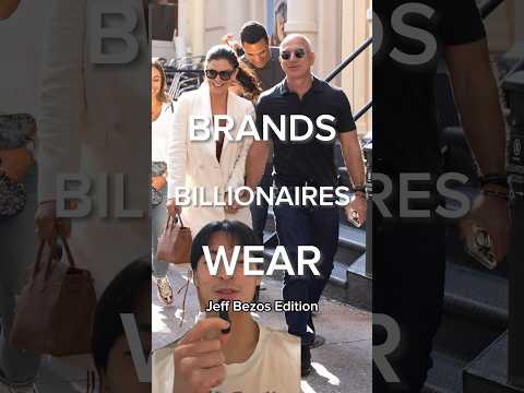 What brands does Jeff Bezos wear? #billionairestyle #luxuryfashion #jeffbezos