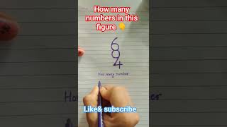 how many numbers in this figure #viral #shortvideo #math #support #youtubeshorts