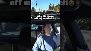 The cops FINALLY got me😭 #cops #dashcam #shorts