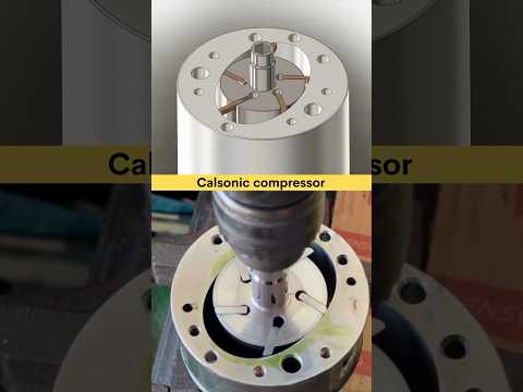 Calsonic petrol Compressor 🗿🔥 #power #compressor #working #caddesign #solidworks #3ddesign