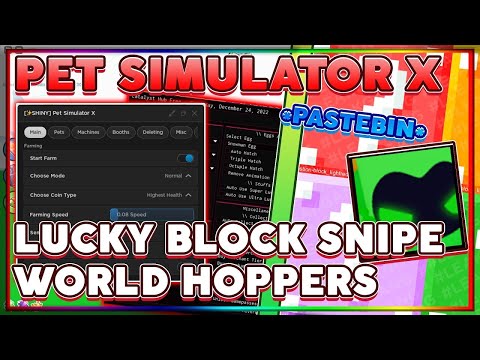 PET SIM X NEW YEAR 2023 LUCKY BLOCK SCRIPT! AUTOFARM AND AUTO EGG WITH EASY NEW HUGES PASTEBIN 2023!