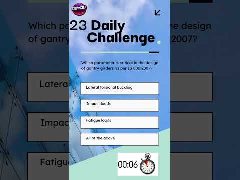 Quiz-23. Can You Answer This IS800 #steelstructure  #quiz ? #shorts #ytshorts #yotubeshorts