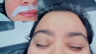 First time eyebrows threading tutorial / Upper lips waxing /Step by Step Rana's Recipes #133 Vlog