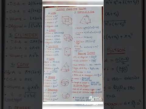 matheformula'' mensuration