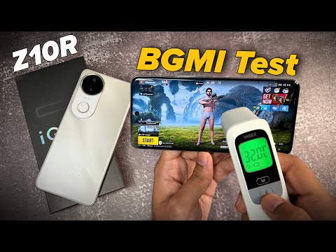 iQOO Z10R 5G BGMI Test with FPS Meter 🔥 Battery Drain Test & Heating Test at 60 FPS Graphics Setting