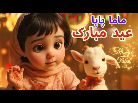 Eid Song for Kids 2025 | Islamic Poem with Lyrics | Halal Nasheed | Urdu Rhymes for Eid Celebration