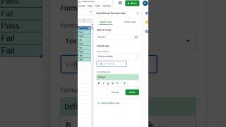 How to use Conditional Formatting in Google Sheets!🥺 #googlesheets #excel #exceltips #spreadsheet